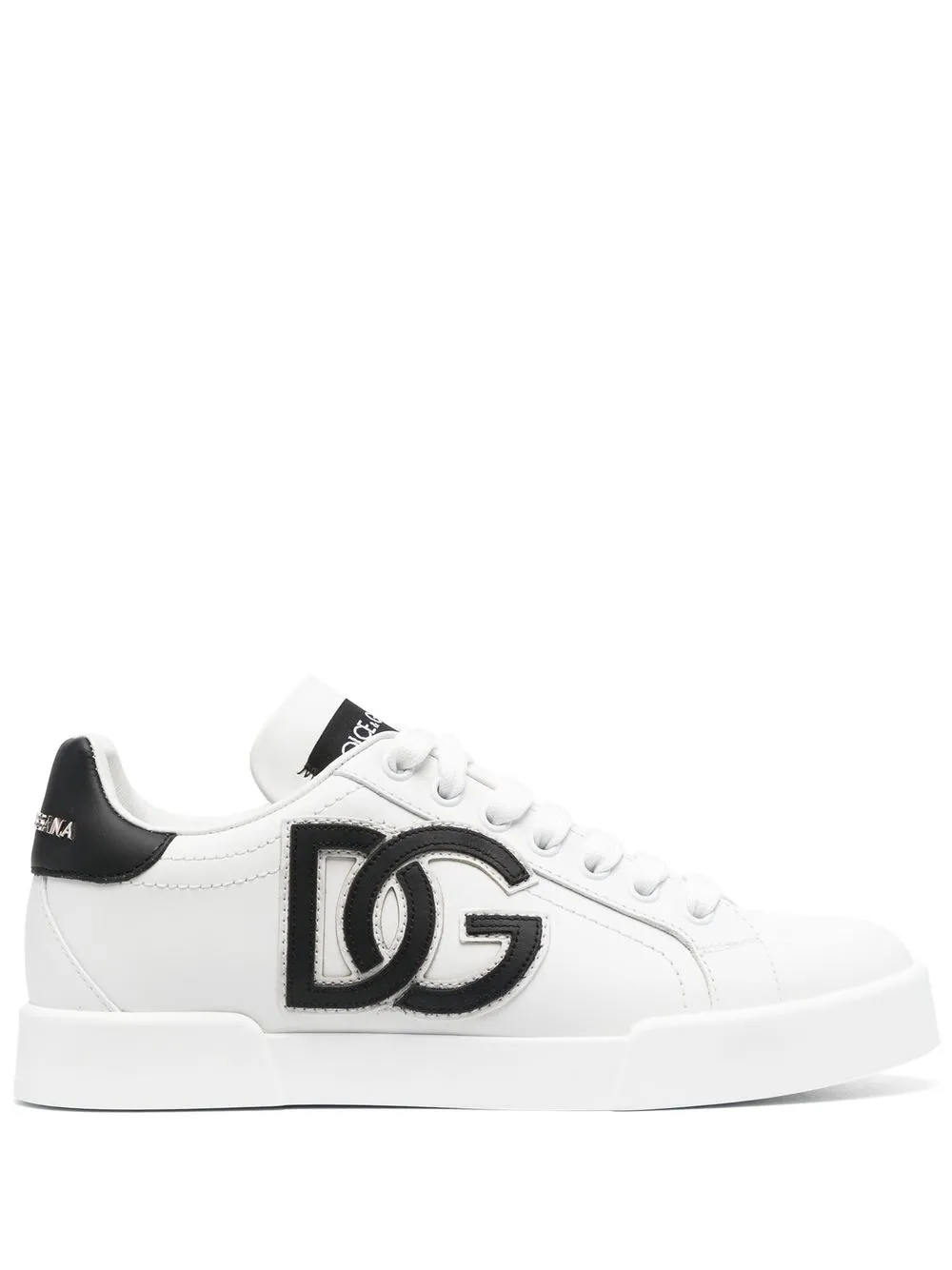 

Dolce & Gabbana logo-patch lace-up sneakers - White