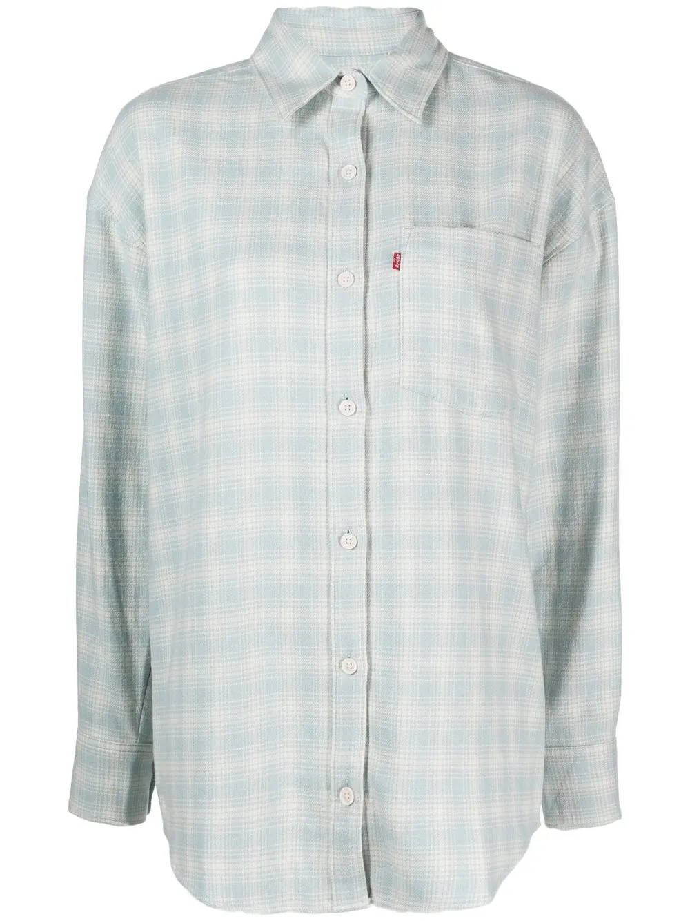 

Levi's camisa manga larga con cuadros estampados - Azul