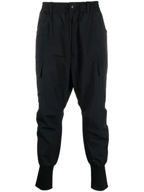 High Waisted Drop Crotch Trousers in Cream Original main image 1