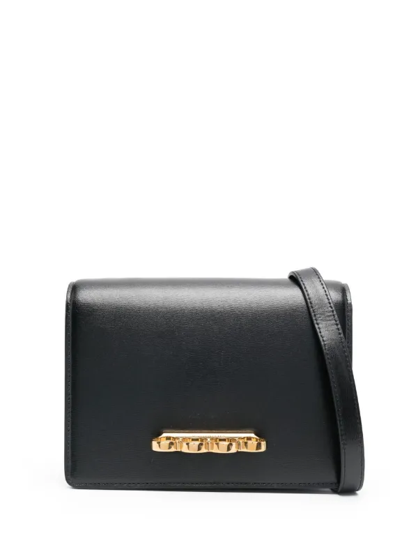 Alexander McQueen レザー ショルダーバッグ | ブラック