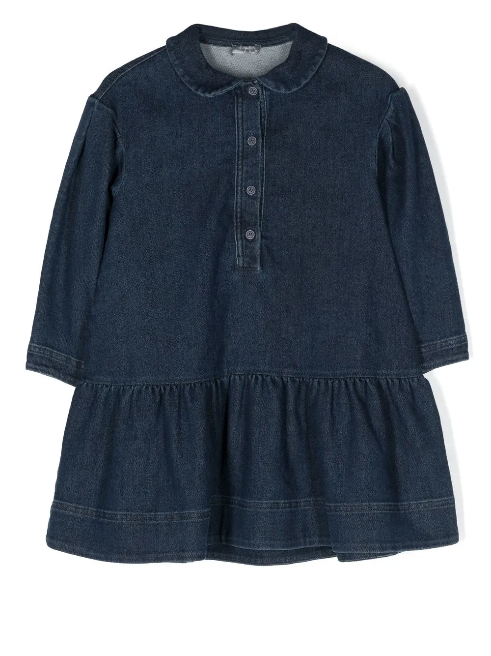 

Il Gufo denim long-sleeve dress - Azul