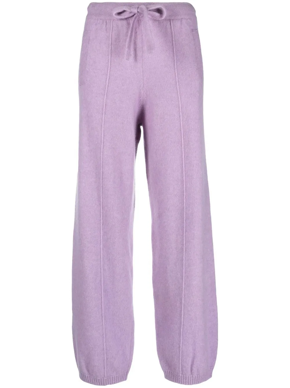 

Laneus drawstring knitted trousers - Purple