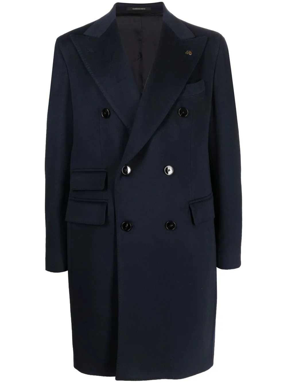 

Gabriele Pasini double-breasted cashmere coat - Blue
