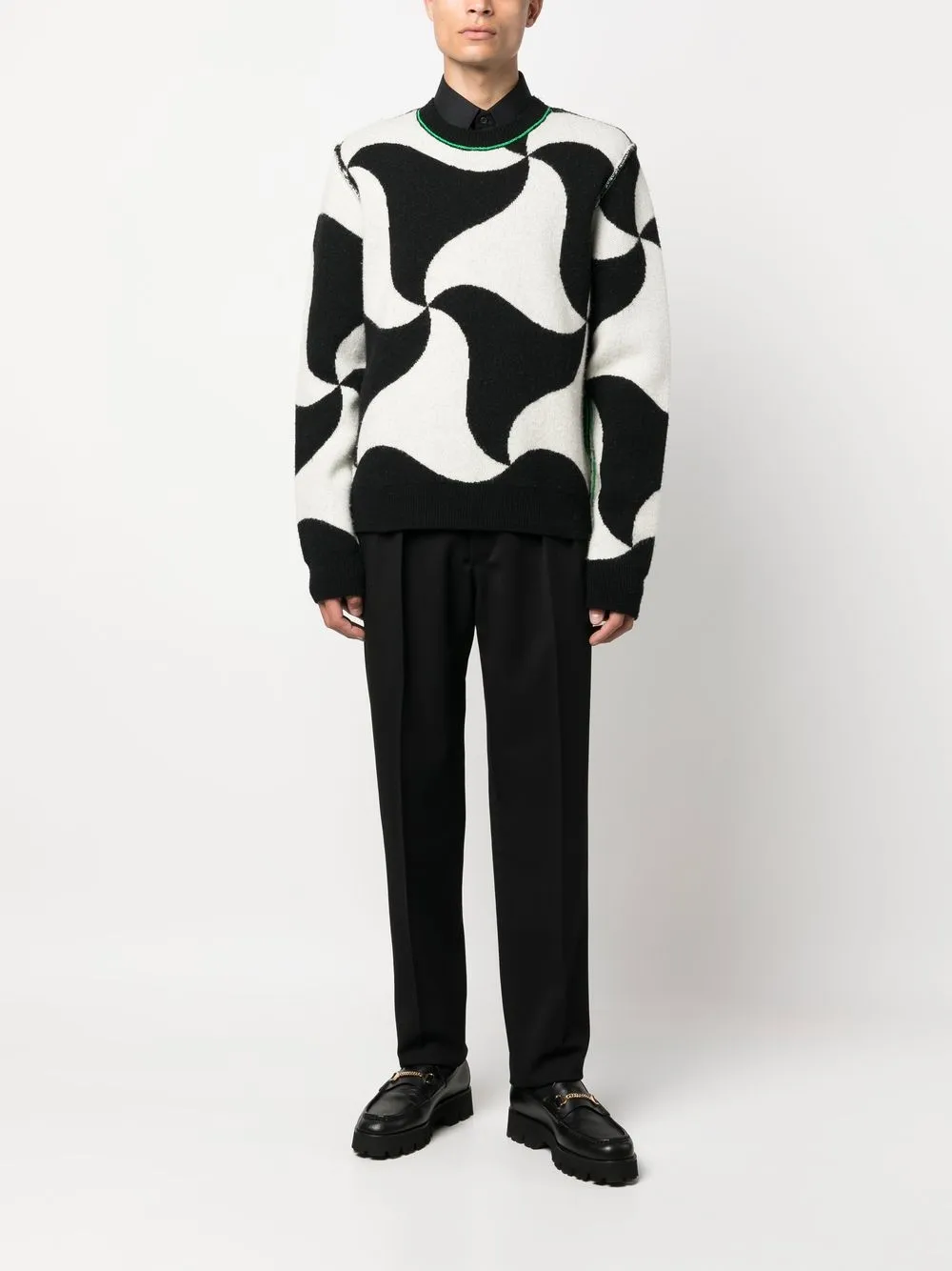 Gabriele Pasini Katoenen pantalon - Zwart