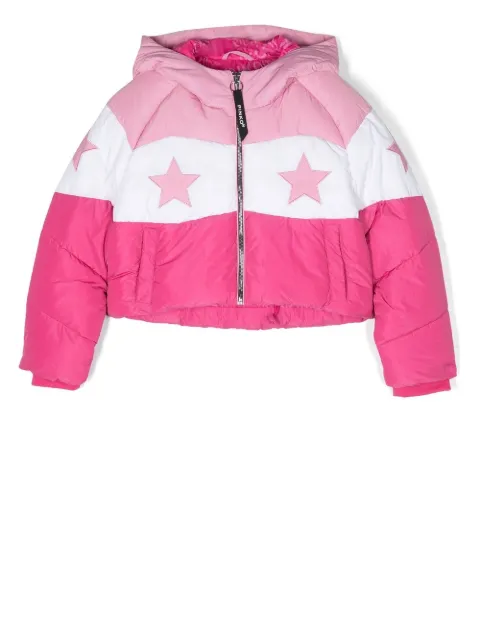 Pinko Kids star patch padded coat