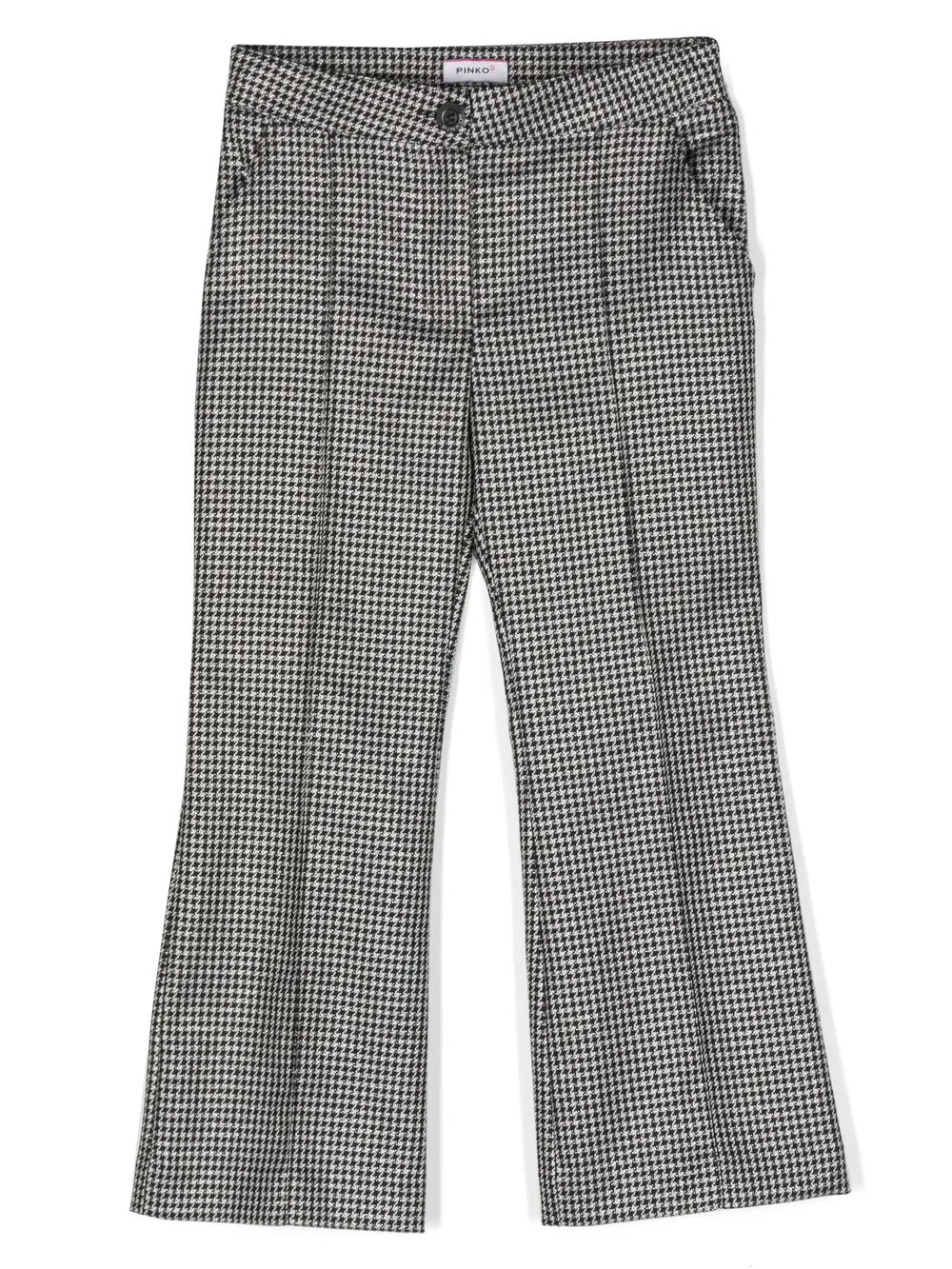 

Pinko Kids houndstooth-print tailored trousers - Black