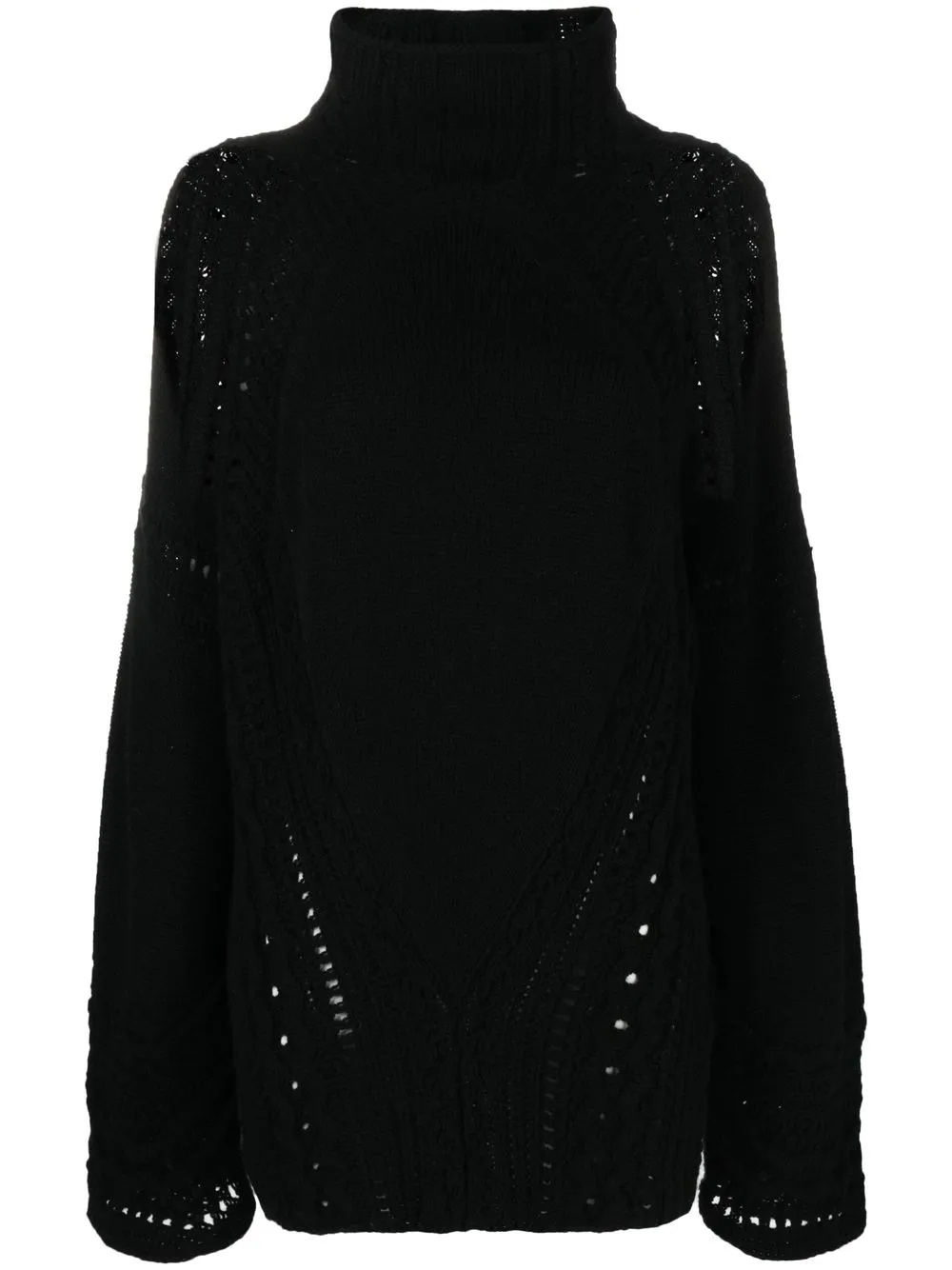 

Ermanno Scervino perforated-detail knit jumper - Black