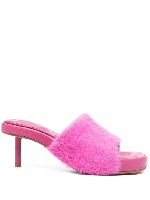 Mules texturées à bout ouvert - Jacquemus - Modalova