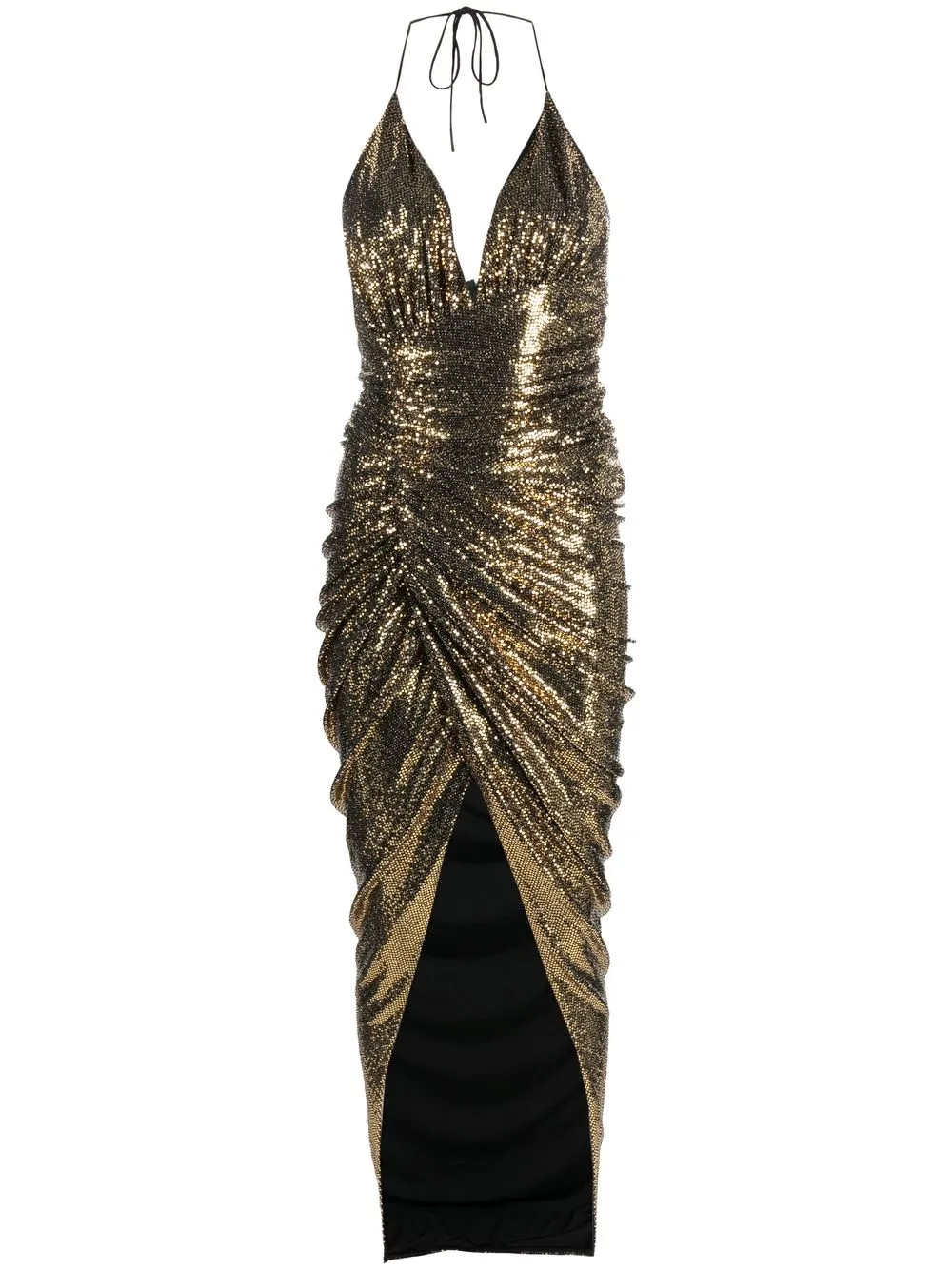 Alexandre Vauthier sequin-embellished maxi dress - Yellow