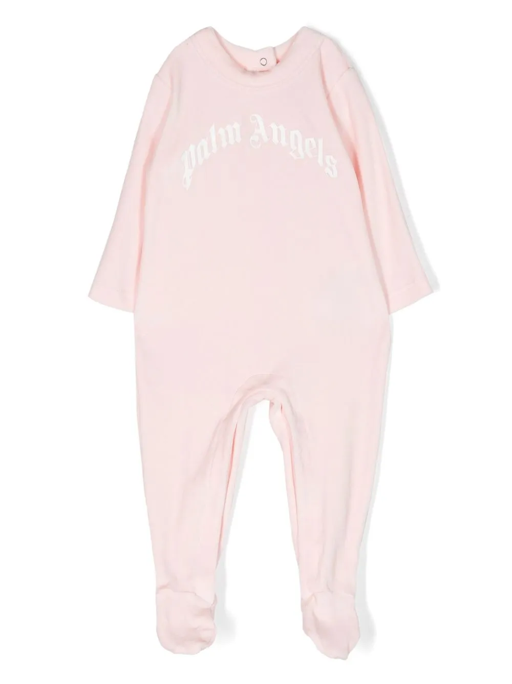 Palm Angels Kids logo-print babygrow - Pink