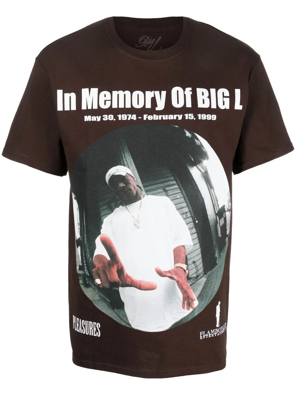 

Pleasures graphic-print short-sleeve T-shirt - Brown