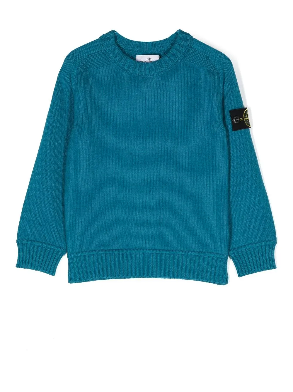

Stone Island Junior Compass-patch crew-neck jumper - Azul
