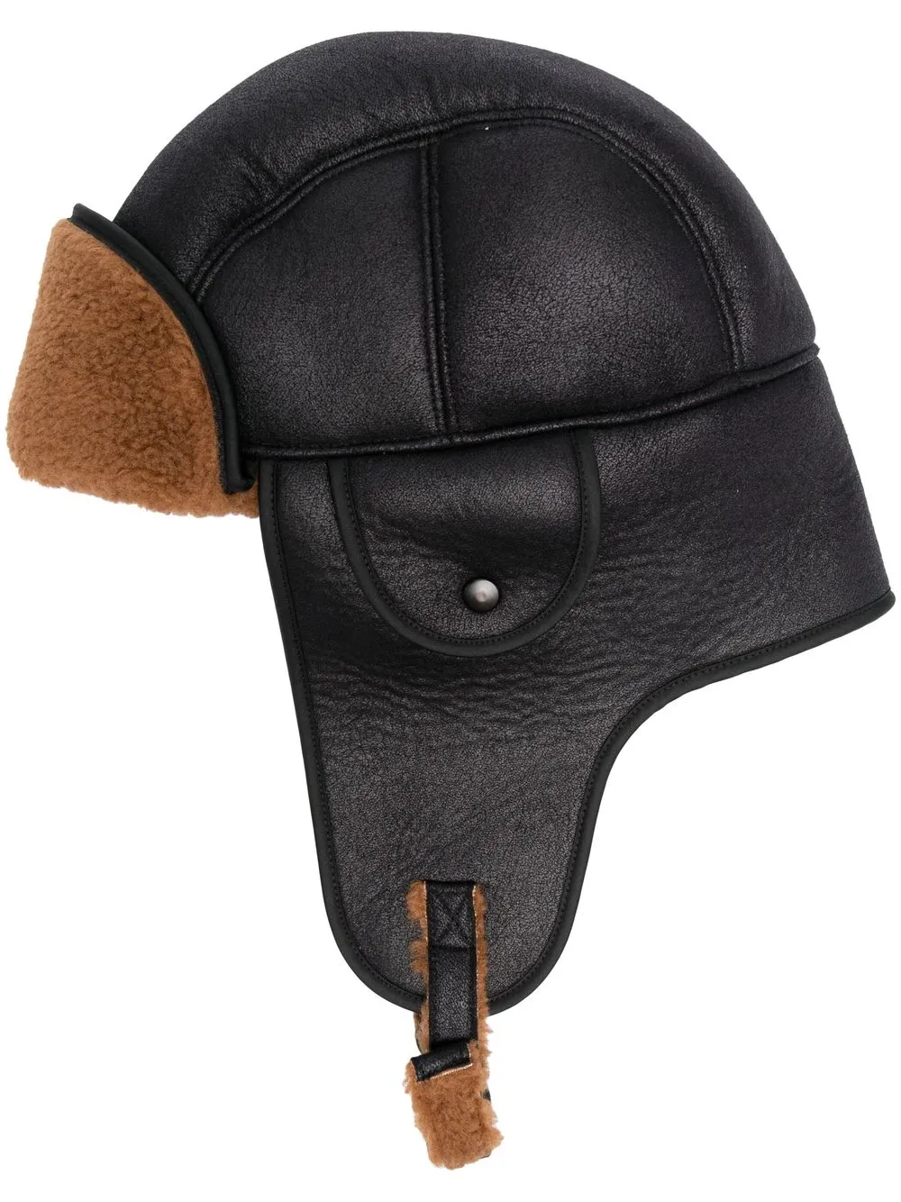 

A.P.C. faux-shearling hat - Black