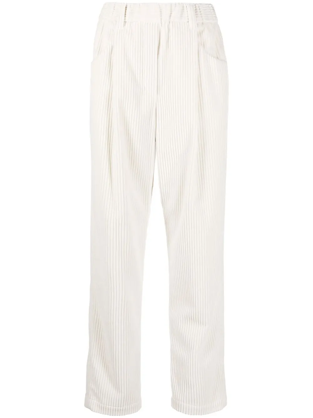 

Brunello Cucinelli high-waist pleated trousers - White