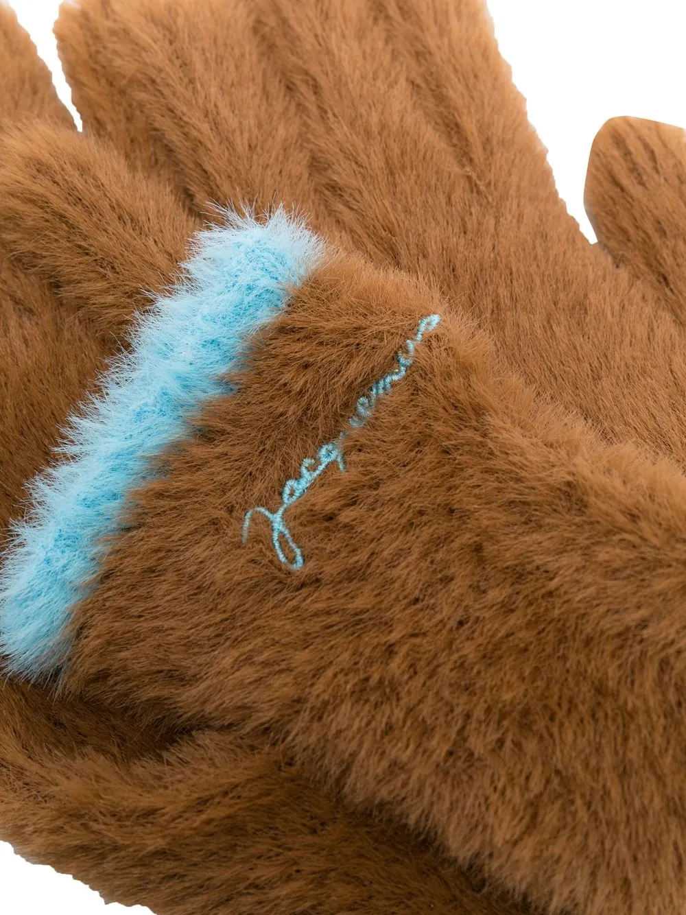 Jacquemus Handschoenen met contrasterende afwerking - Bruin