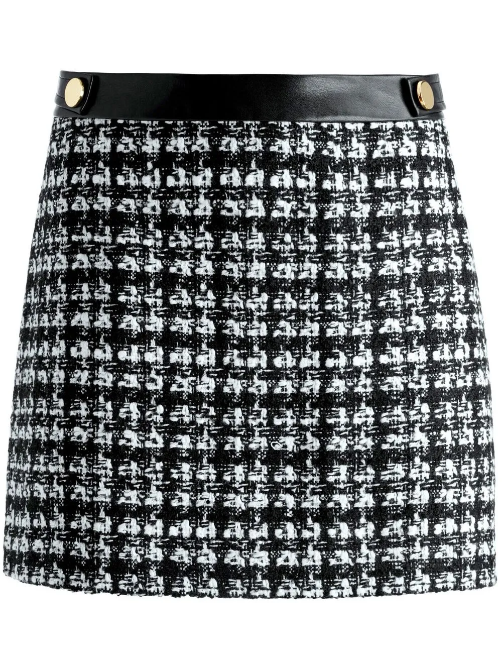 alice + olivia Elana tweed mini skirt - Black