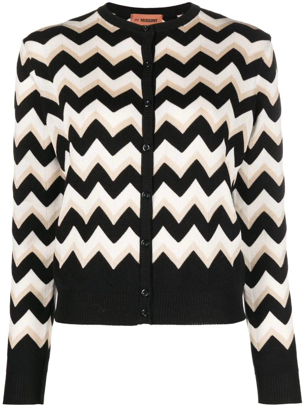 

Missoni zigzag-knit button-up cardigan - White