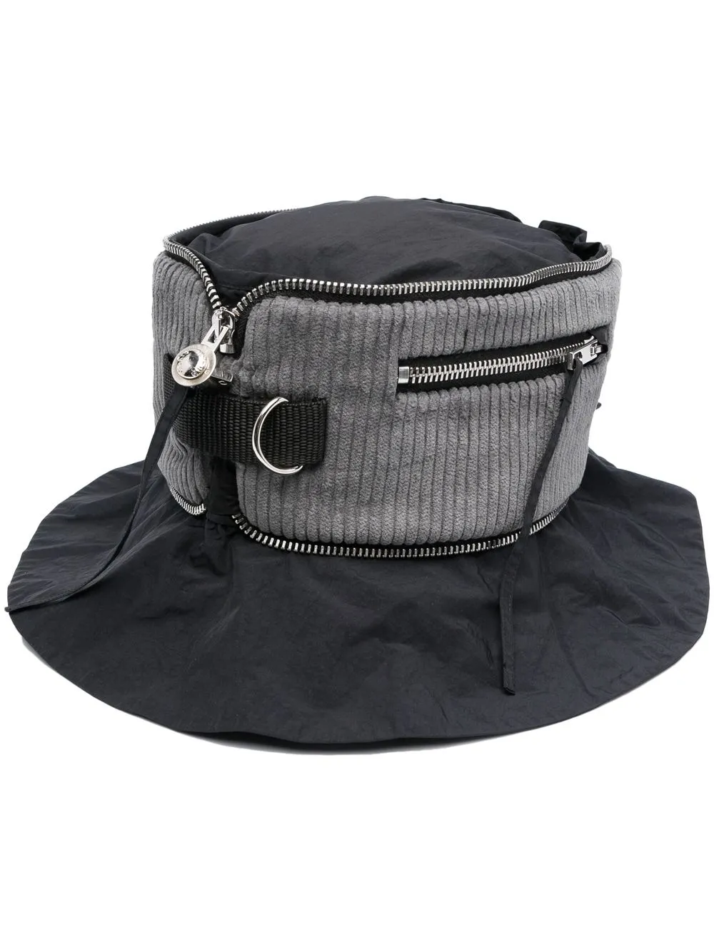 

Craig Green cotton zipped bucket-hat - Black