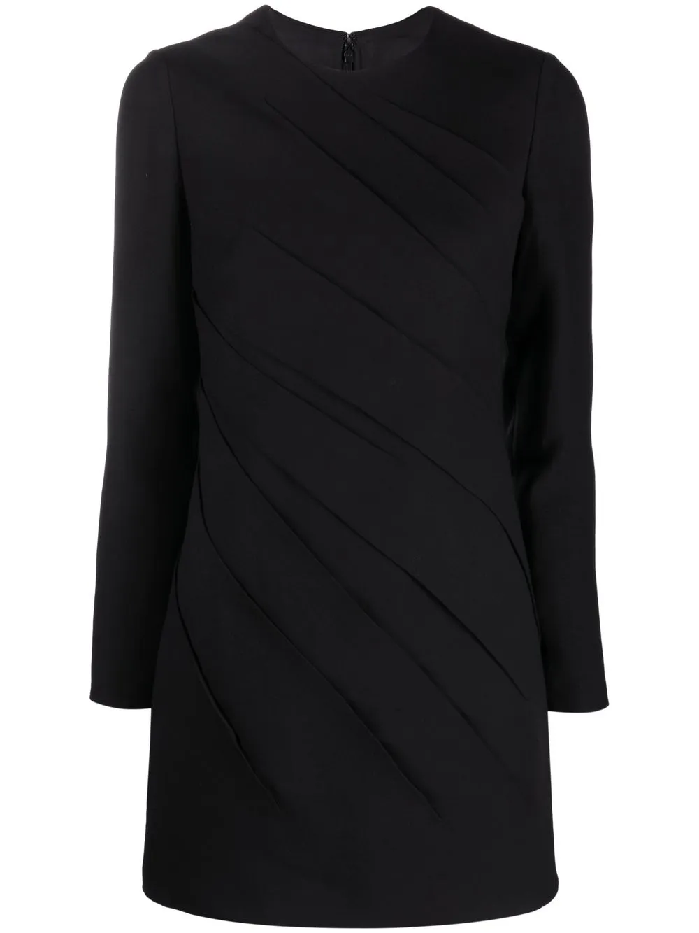 

Valentino long-sleeve gathered minidress - Black
