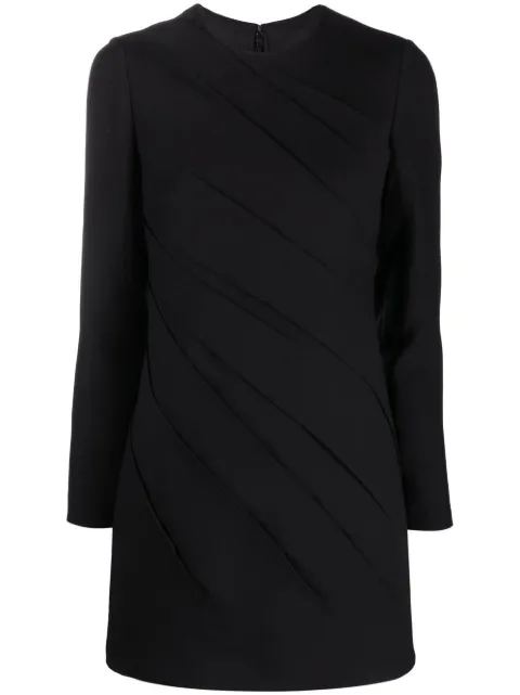 Valentino Garavani long-sleeve gathered minidress BVA0G51CF - 0