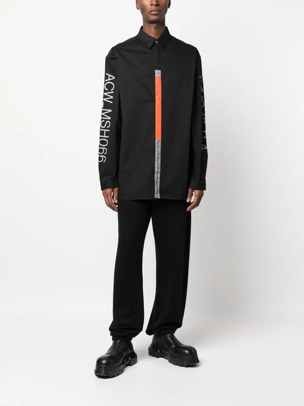 A-COLD-WALL* Overhemd met logoprint - Zwart