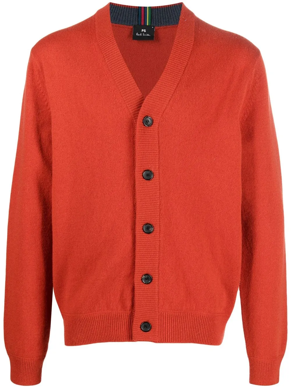 PS Paul Smith cárdigan con cuello en V - Rojo
