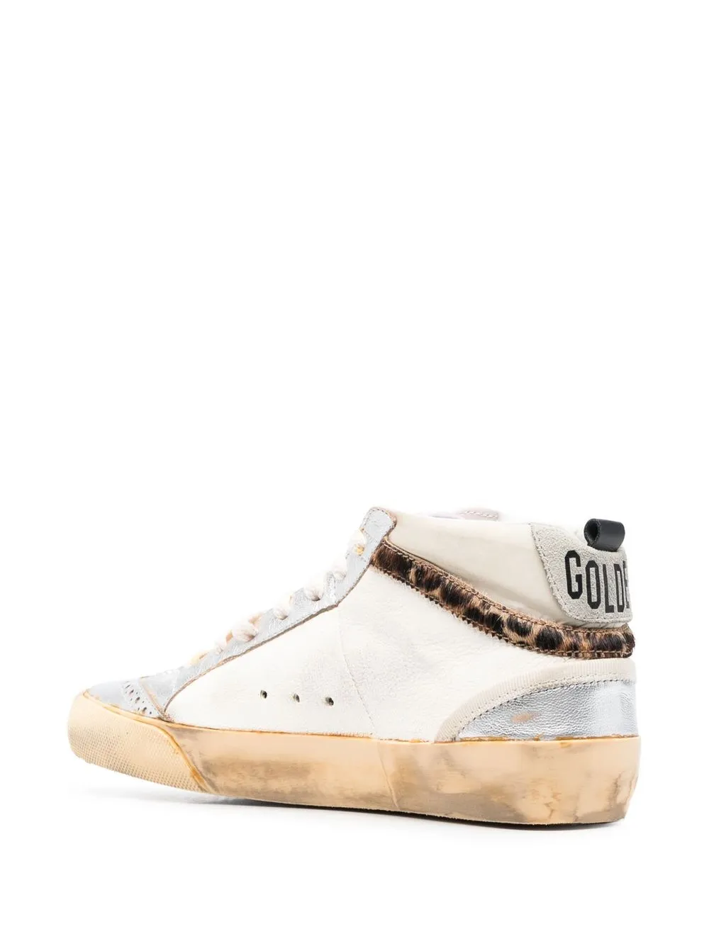 Golden Goose Mid-star High-top Sneakers In 中性色