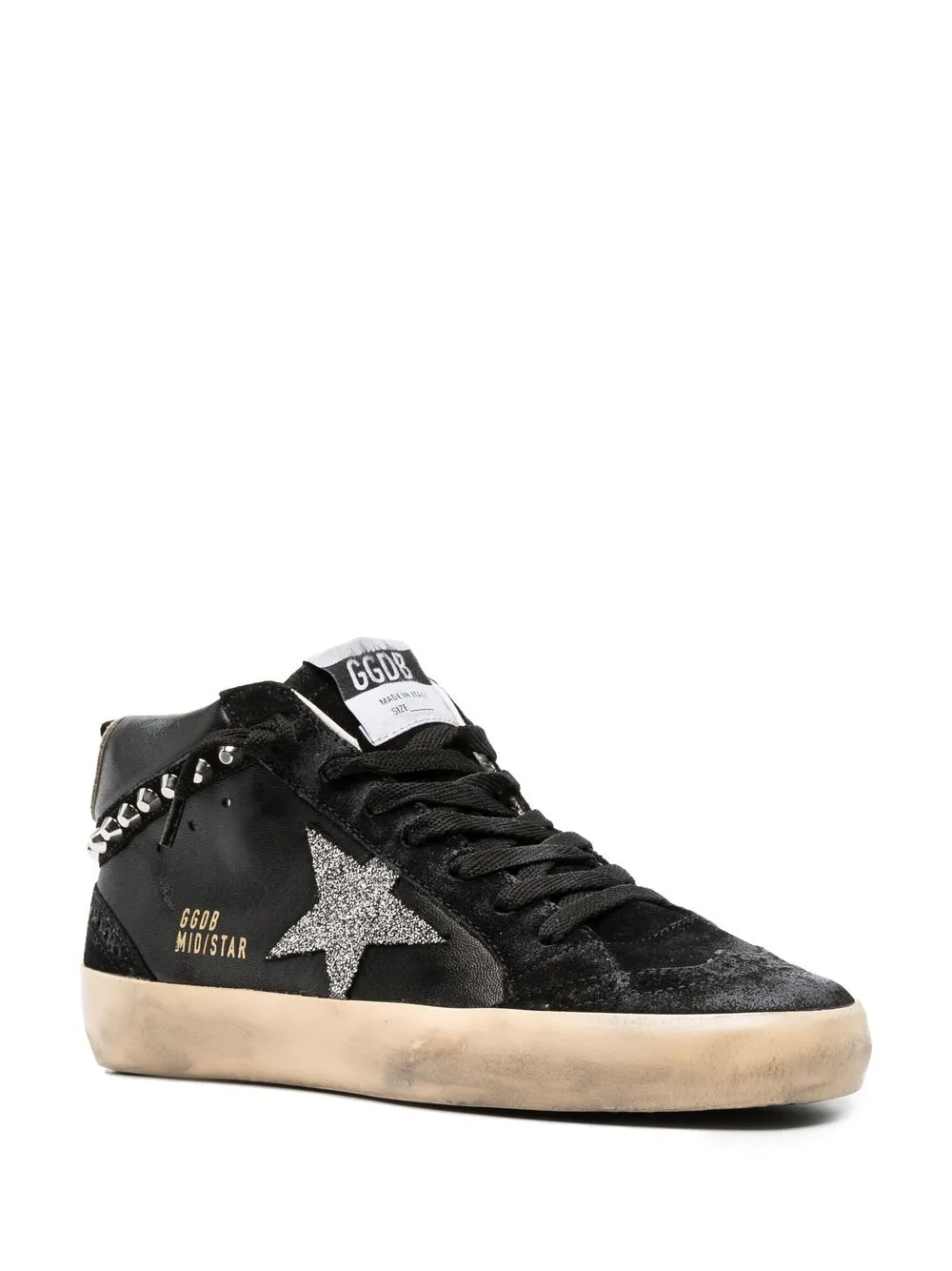 Golden Goose Sneakers verfraaid met kristallen - Zwart