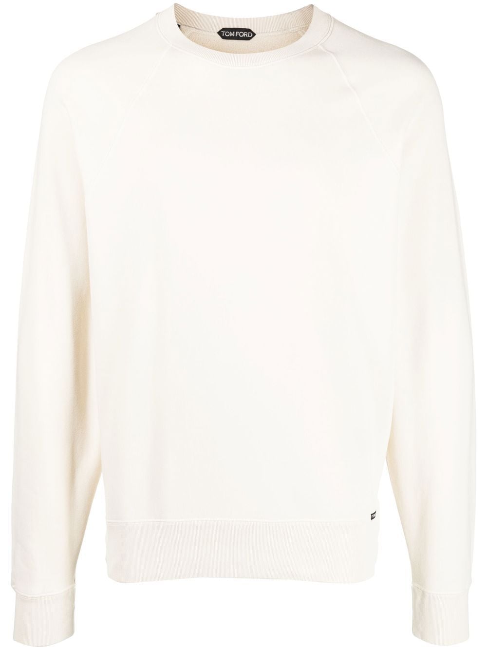 TOM FORD crew-neck raglan-sleeve sweatshirt - White