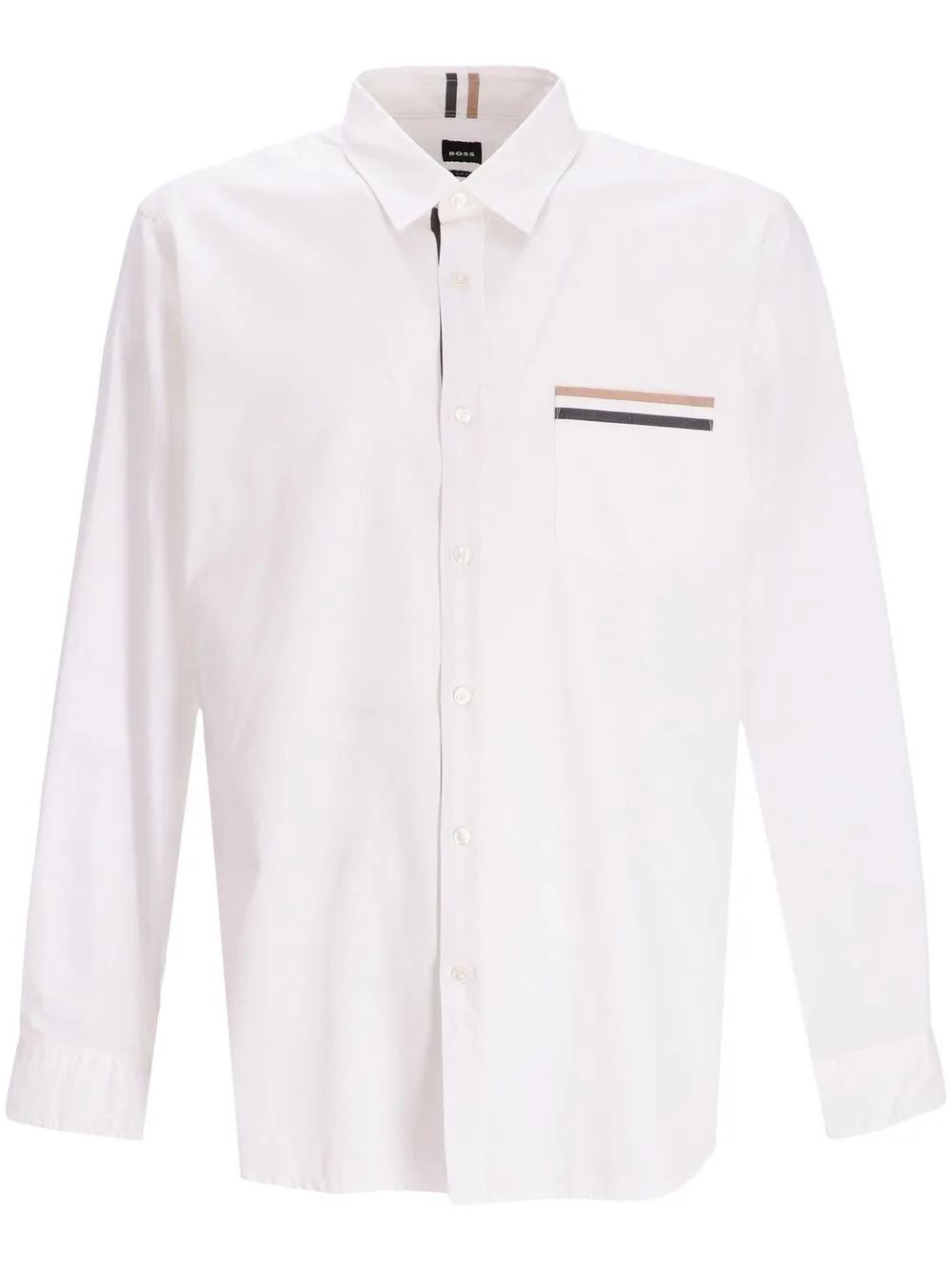 

BOSS playera con bolsillo - Blanco
