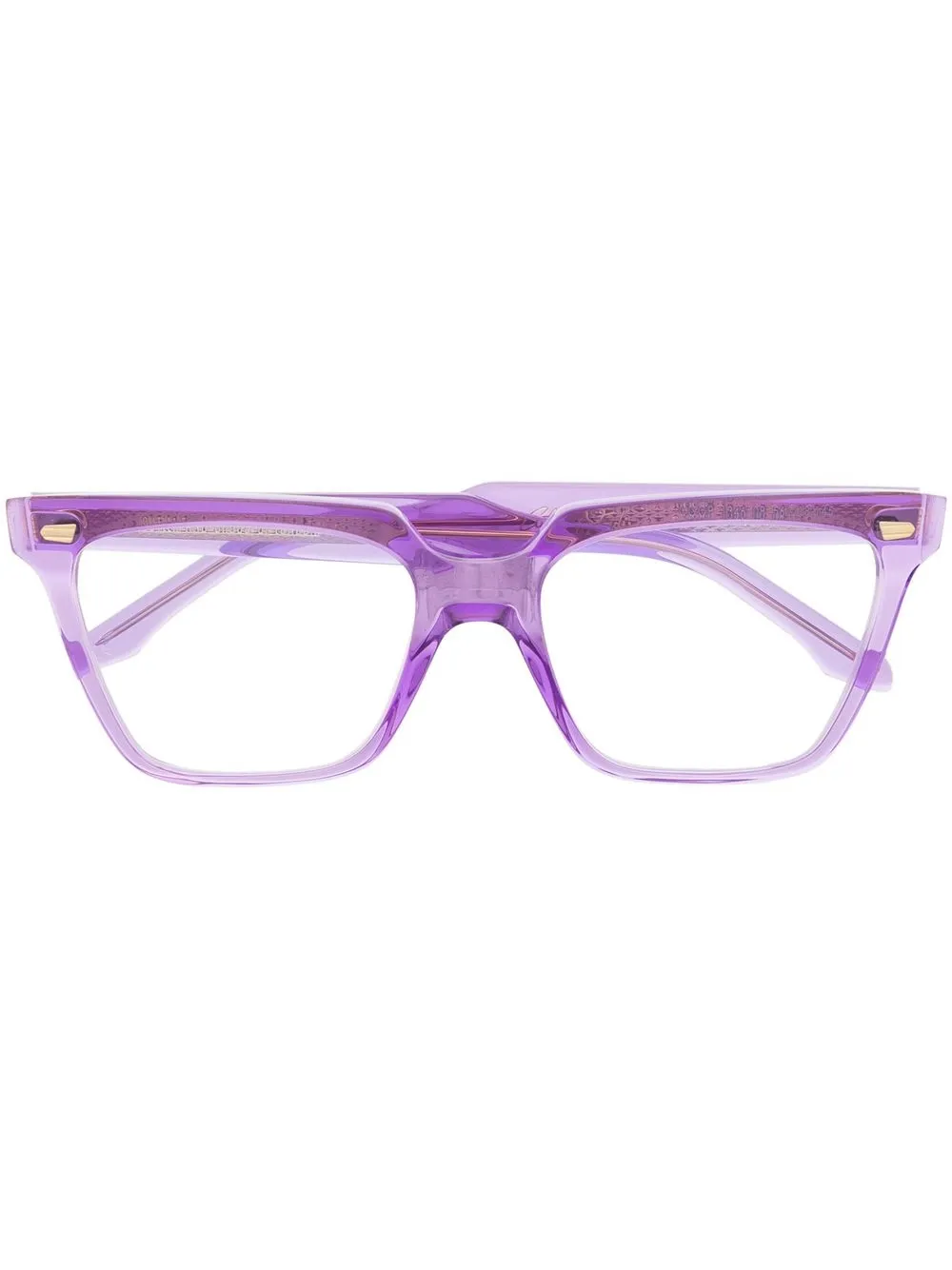 

Cutler & Gross square-frame optical glasses - Purple
