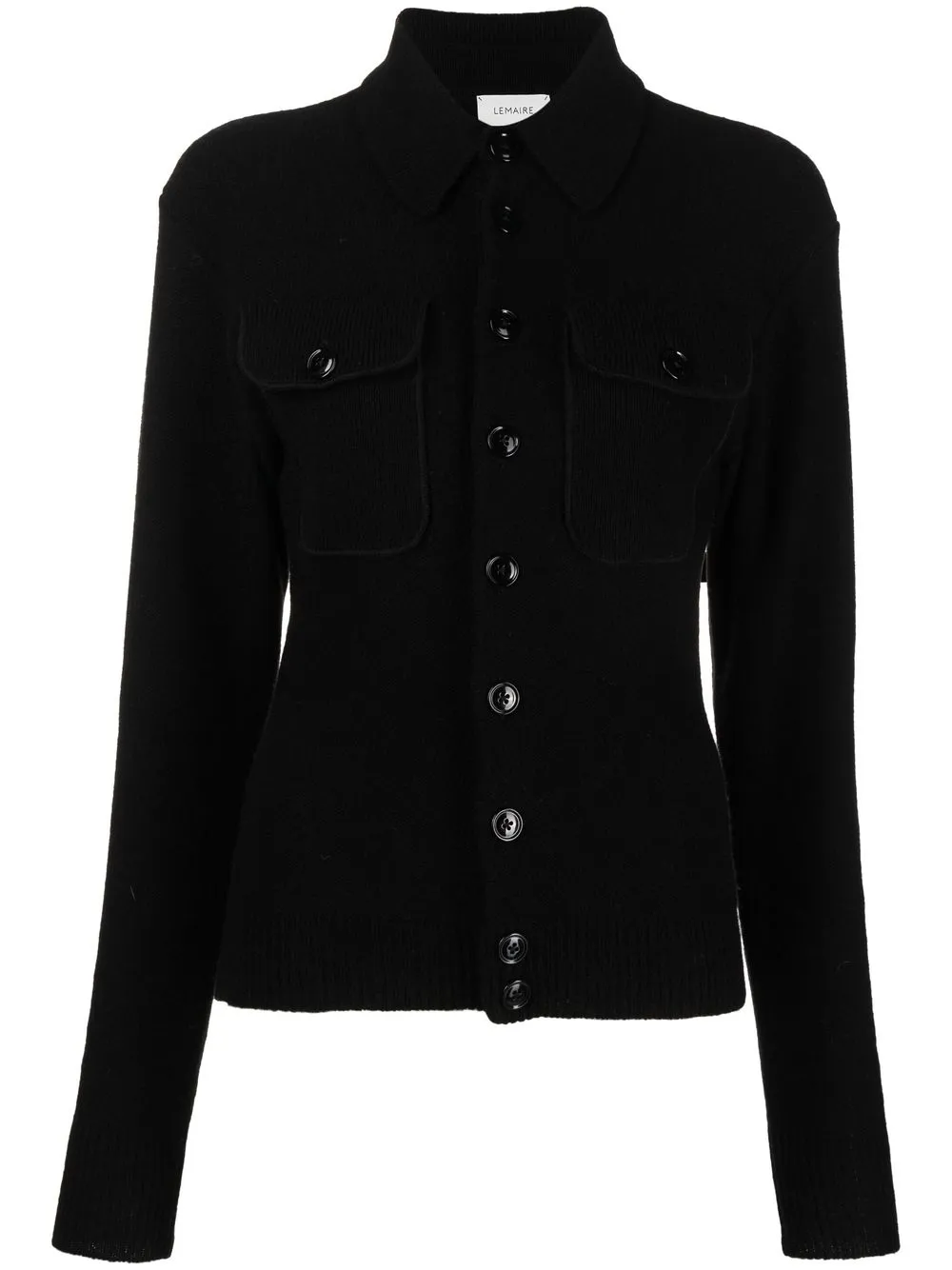 

Lemaire fine-knit button-up cardigan - Black