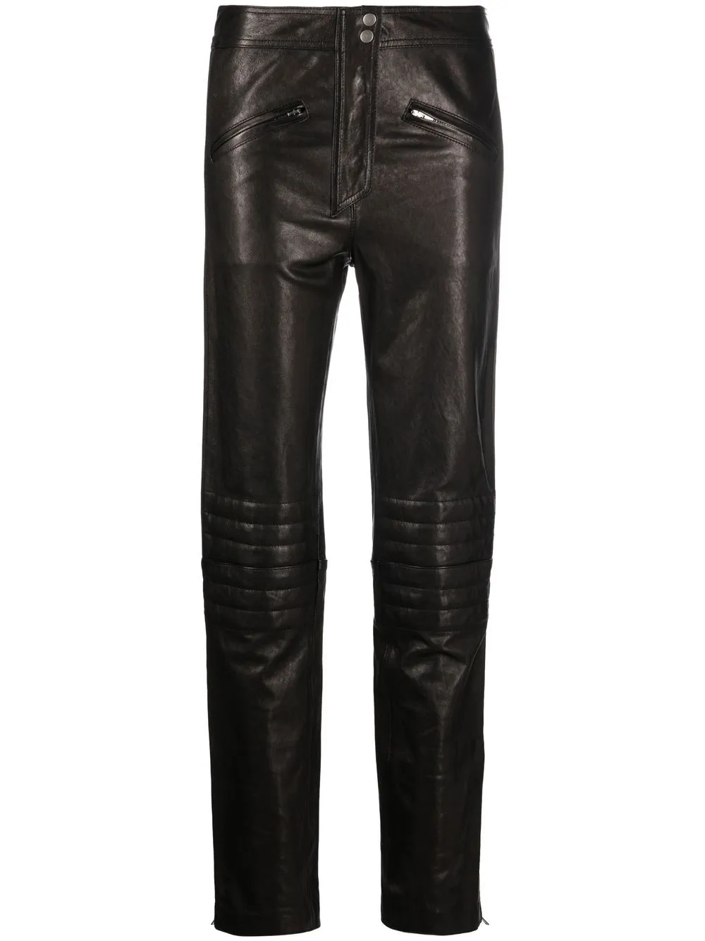 

Isabel Marant Anastasia slim-fit biker trousers - Black