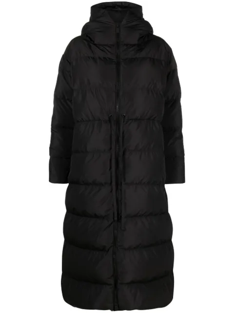 Bacon - hooded tie-waist quilted coat