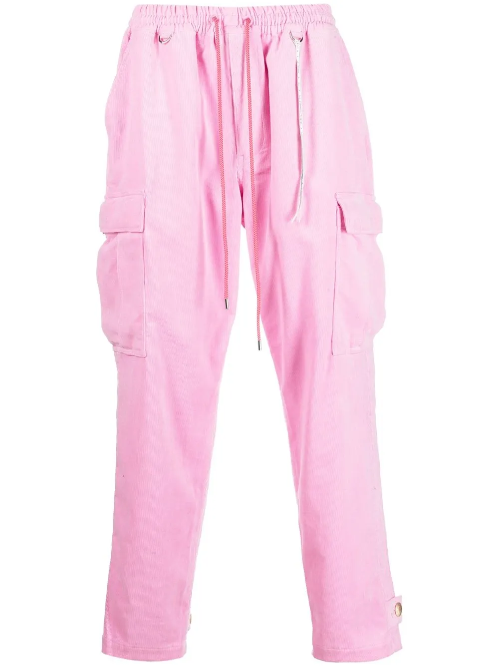

Mastermind Japan skull-print straight-leg trousers - Pink