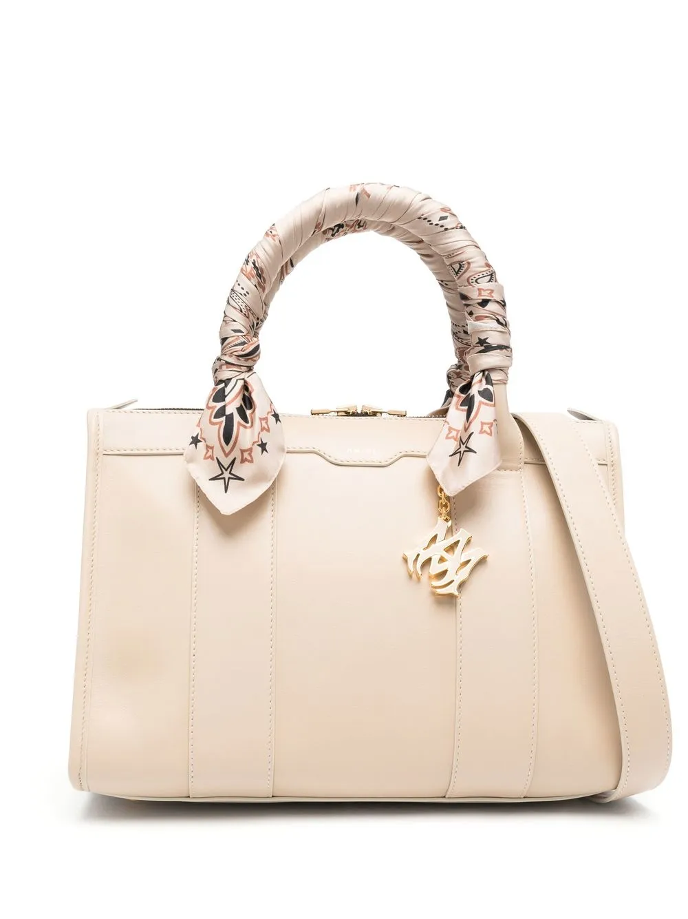 

AMIRI Alabaster leather tote bag - Neutrals