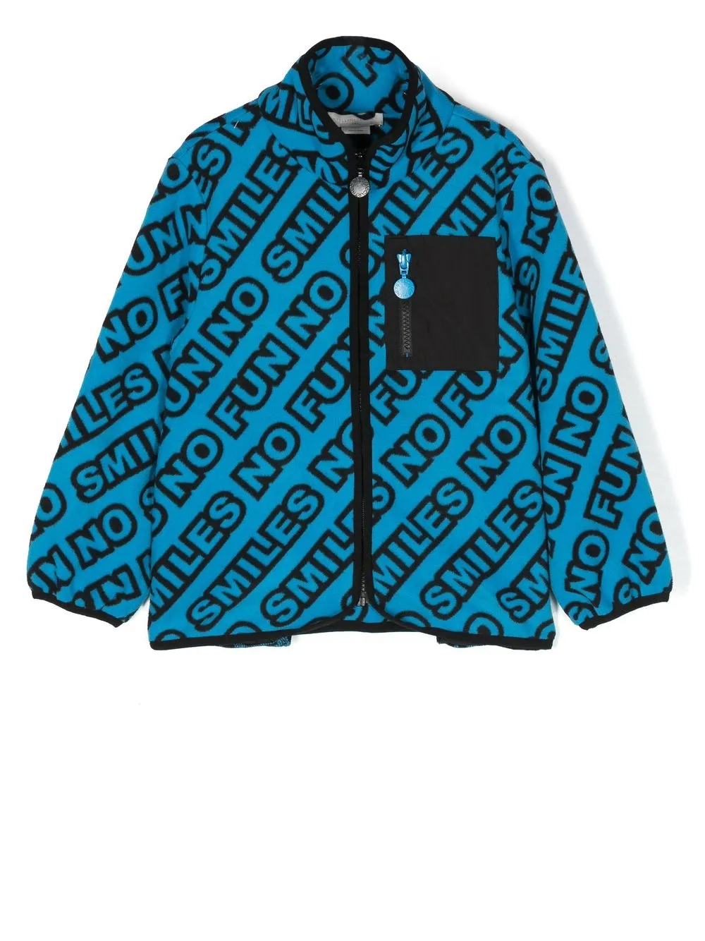 

Stella McCartney Kids slogan-print fleece - Azul