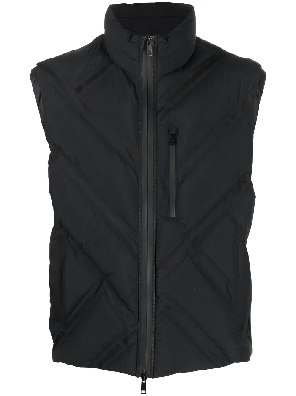 

Zegna padded-panel gilet - Black