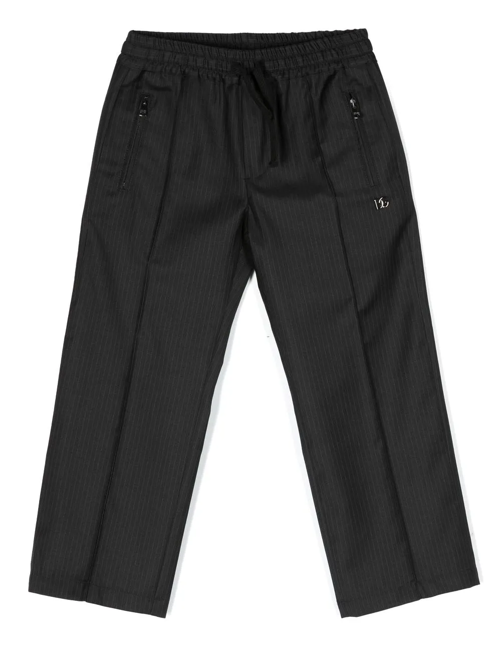 

Dolce & Gabbana Kids pinstripe stripe-leg trousers - Gris