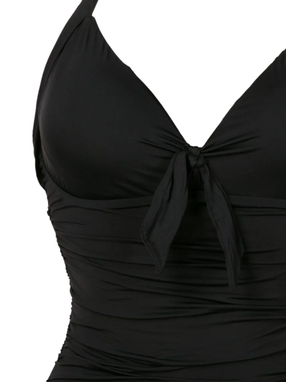 Amir Slama Self-tie Halterneck Swimsuit In Black