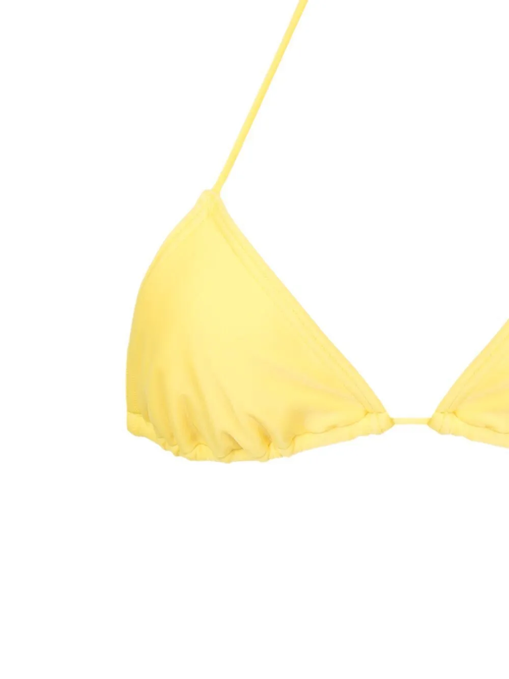 Shop Amir Slama Self-tie Triangle Bikini In Yellow