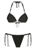 Amir Slama macramé detailing bikini bottoms - Black