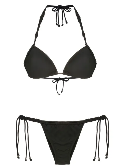 Amir Slama bikini bottom con detalle macramé