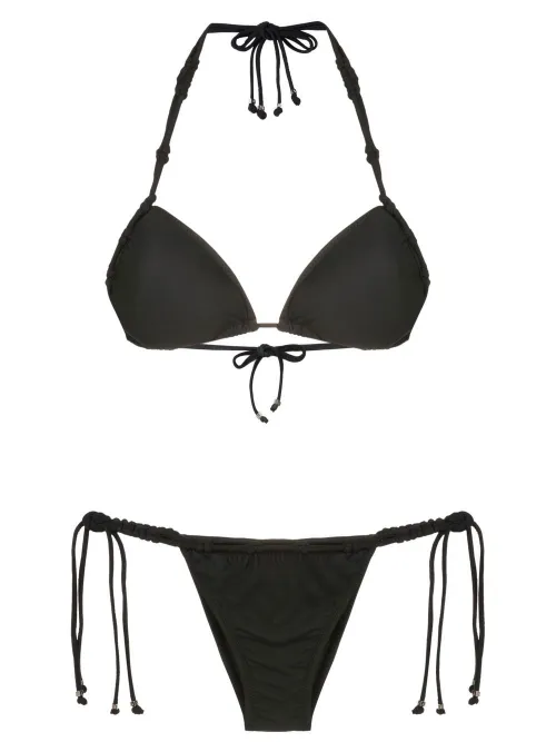 Bas de bikini à détails en macramé - Amir Slama - Modalova