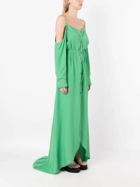 Amir Slama cold-shoulder floor length dress 13823 - 2