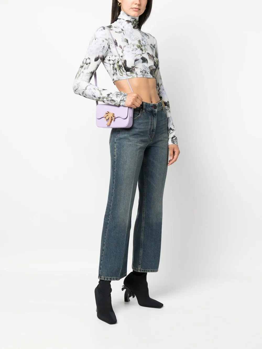 Palm Angels Palm Beach crossbodytas - Paars