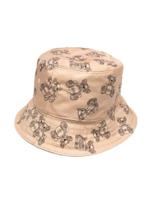 Cappello bucket Teddy Bear Bianco Farfetch Accessori Cappelli e copricapo Cappelli Cappello Bucket 