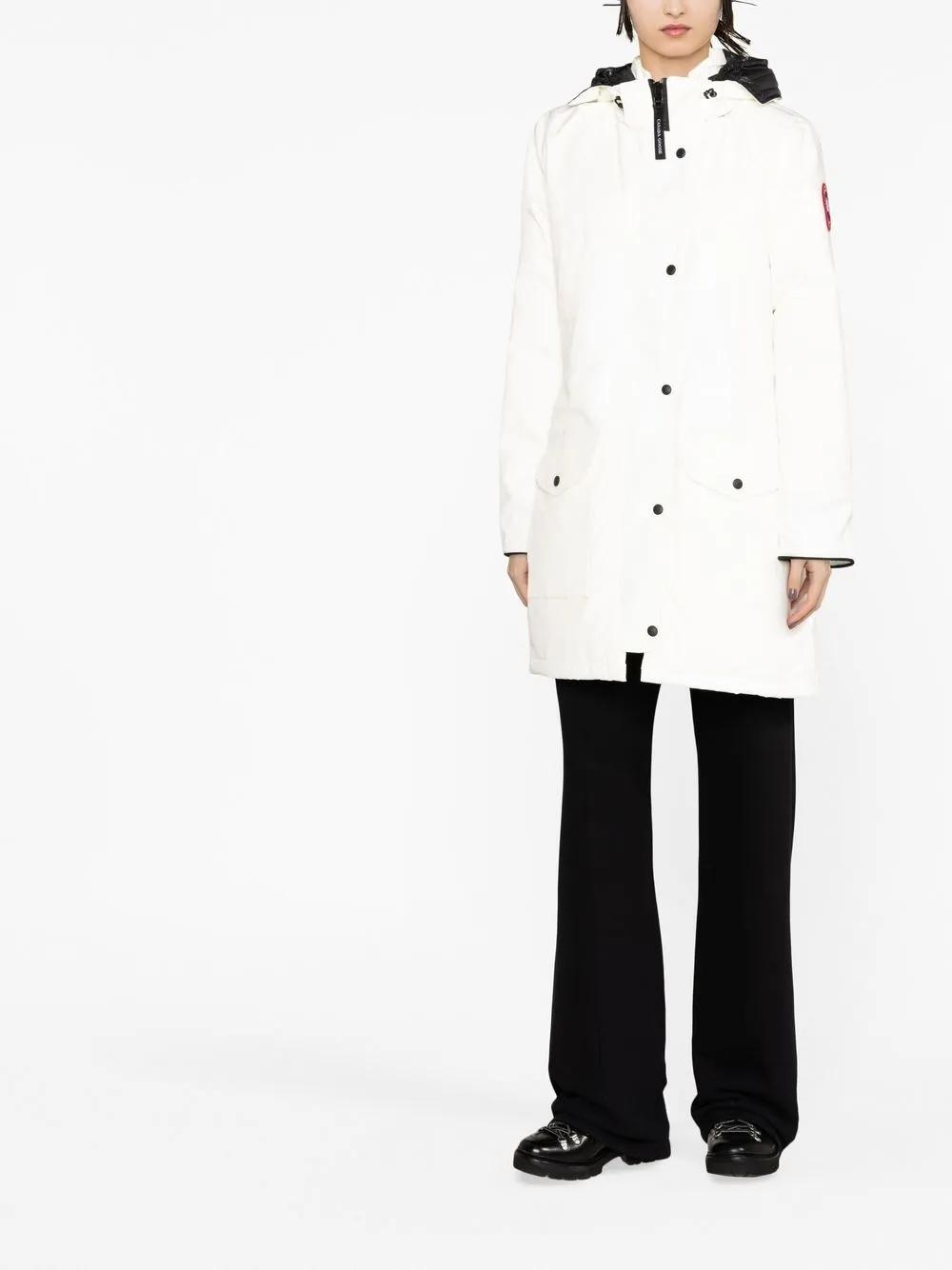 Canada Goose Jas met logopatch - Wit