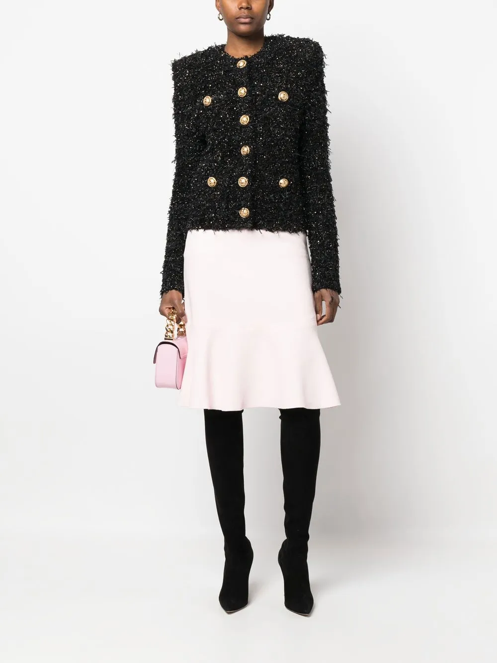 Giambattista Valli Flared midi-rok - Roze