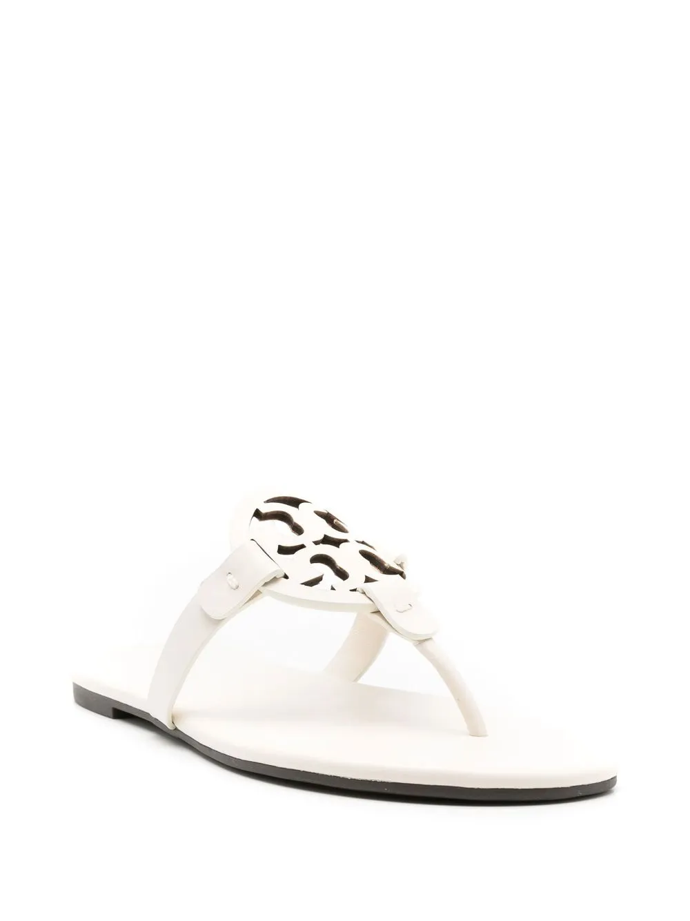 Tory Burch Miller sandalen met logoplakkaat - Wit